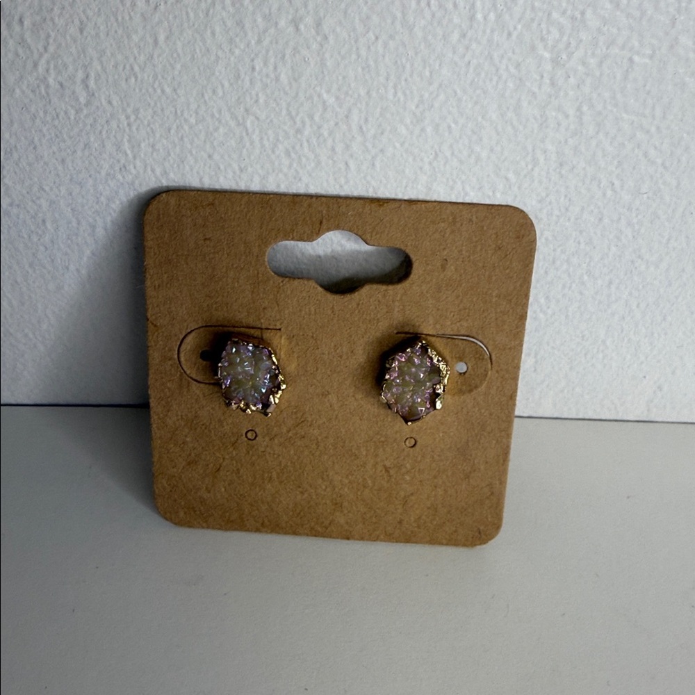 Druzy Style stud earrings